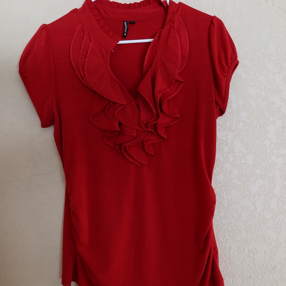 HeartSoul Scarlet Ruffle Detail Blouse
